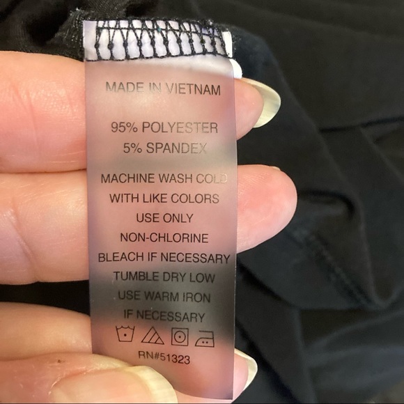 CHAUS BLACK STRETCH TOP WITH GOLD BEADING SIZE XL - Picture 6 of 6